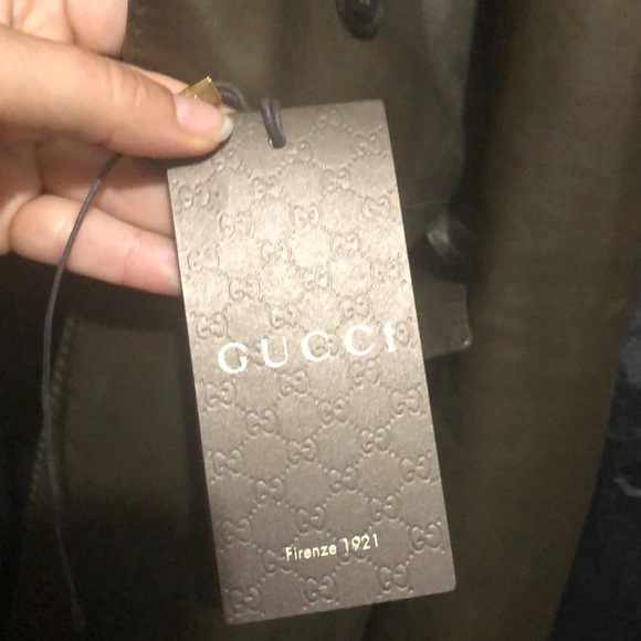 GUCCI. leather trench coat - Picture 6 of 15